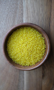Matte Yellow Charlotte Beads 11/0