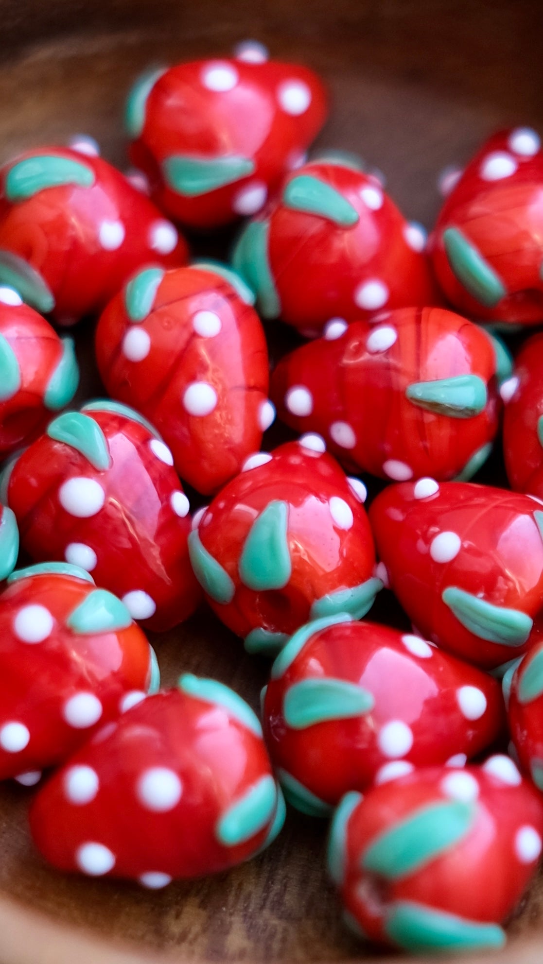 Glass Strawberries