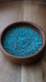 Load image into Gallery viewer, Aqua Green Bronze Charlotte Beads 11/0
