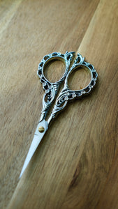 Platinum Filigree Embroidery Scissors