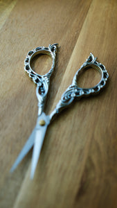 Platinum Filigree Embroidery Scissors