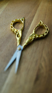 Gold Filigree Embroidery Scissors