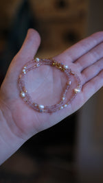 Load image into Gallery viewer, Rose Quartz Choker
