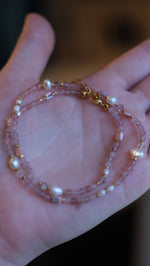 Load image into Gallery viewer, Rose Quartz Choker

