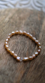 Load image into Gallery viewer, Sandy Brown Freshwater Pearl Strand (6mm)
