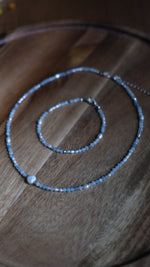 Load image into Gallery viewer, Aquamarine &amp; Fresh Water Pearl Set
