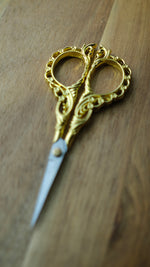 Load image into Gallery viewer, Gold Filigree Embroidery Scissors
