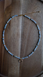 Load image into Gallery viewer, Natural Amazonite Horseshoe Necklace
