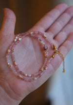 Load image into Gallery viewer, Rose Quartz Choker

