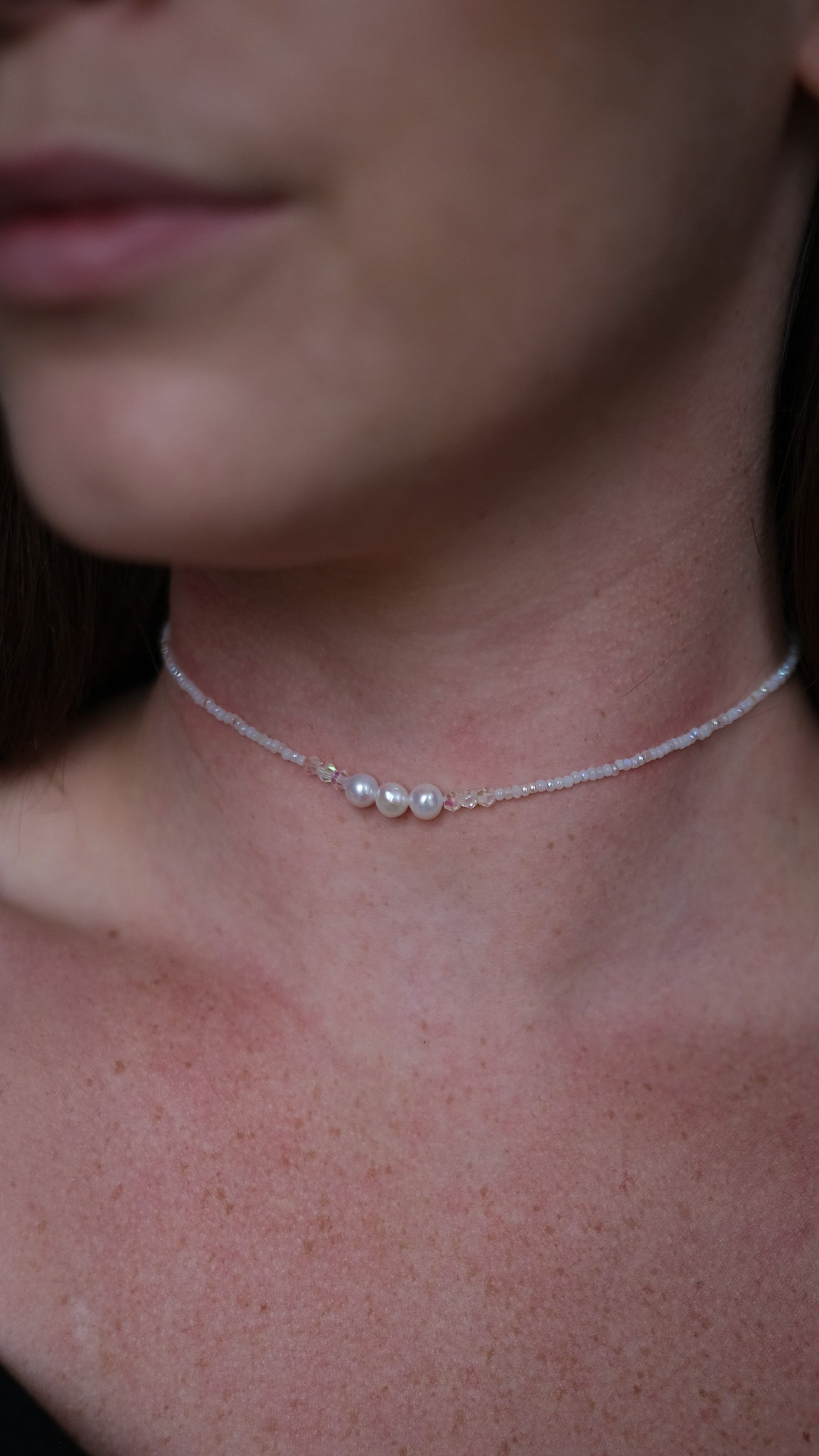 Pearl & Crystal Choker