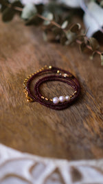 Load image into Gallery viewer, Pearl Garnet Choker
