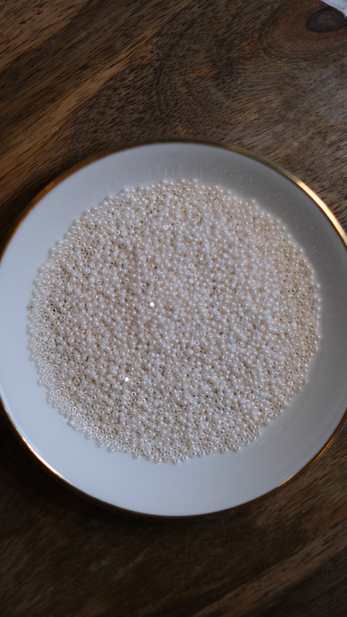 11/0 Ivory Charlotte Beads