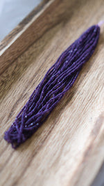 Load image into Gallery viewer, 11/0 Matte Huckleberry Purple Hank
