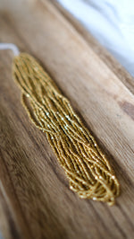 Load image into Gallery viewer, 11/0 Gold Metallic Hank
