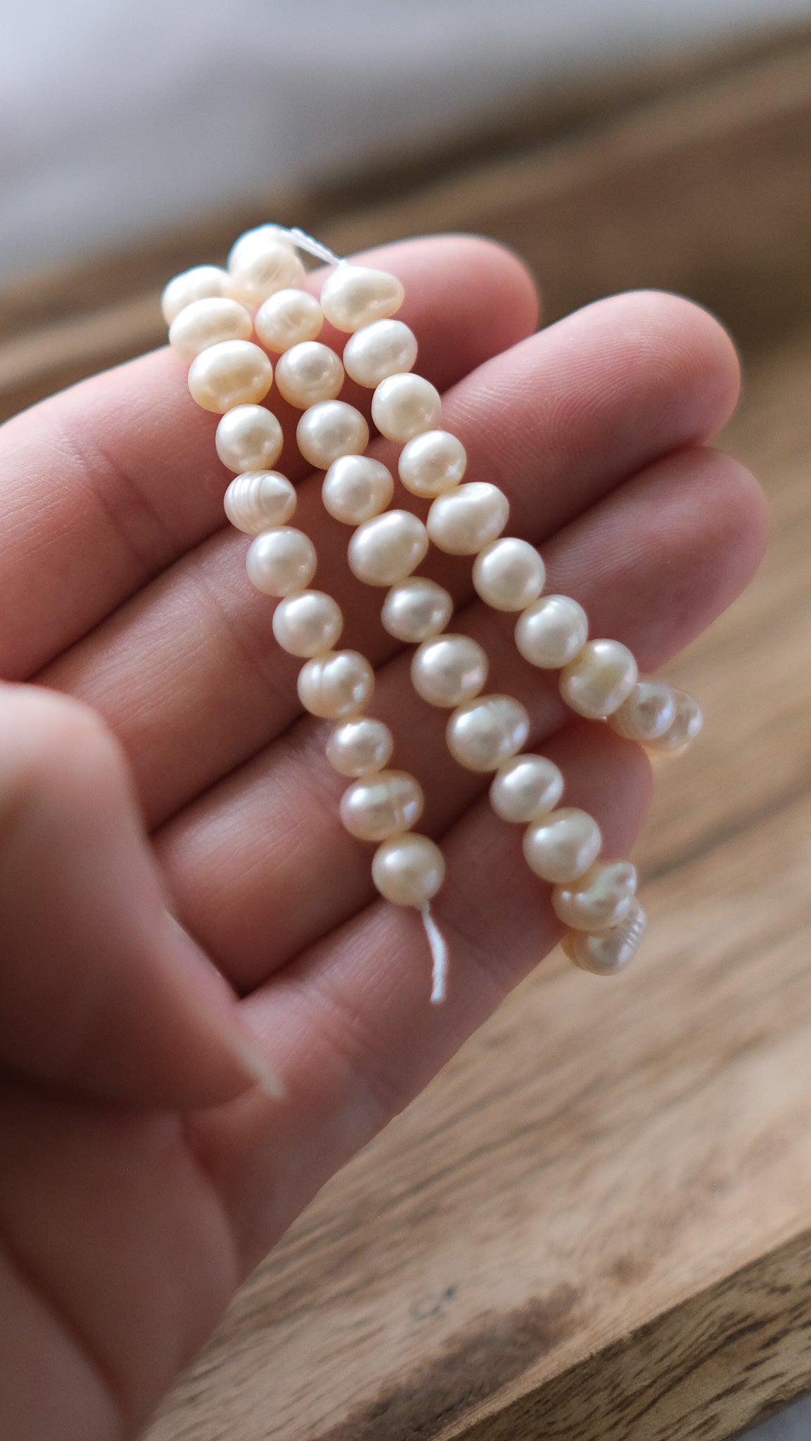 Natural Freshwater Pearl Strand 5-6mm