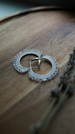 Load image into Gallery viewer, Crystal Hoops
