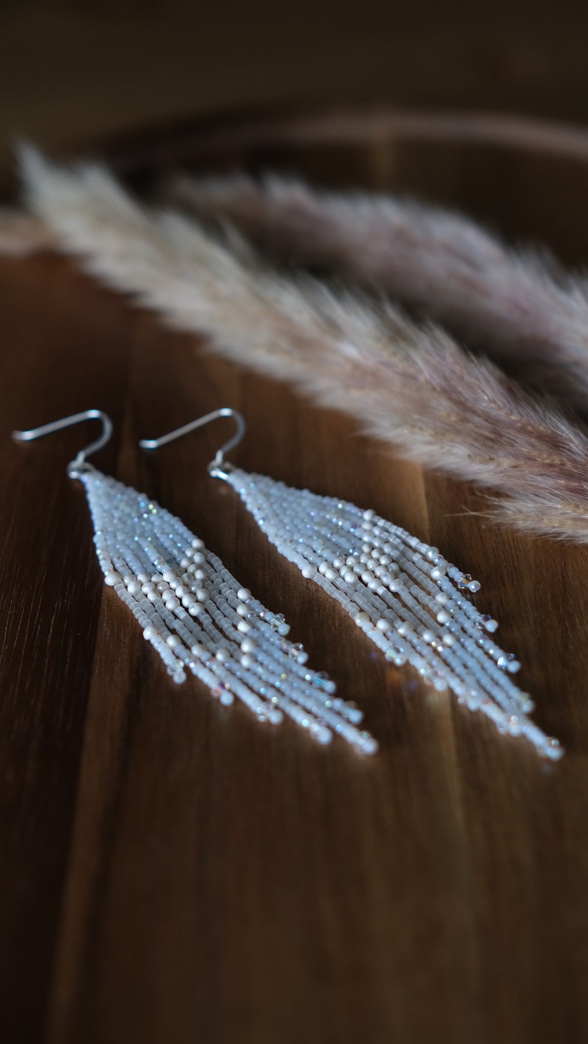 Pearl & Crystal Fringe Earrings