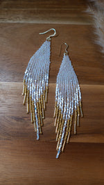 Load image into Gallery viewer, Opal &amp; Gold Sparkle Fringe
