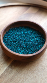 Load image into Gallery viewer, Matte Teal Green Charlotte Beads 11/0
