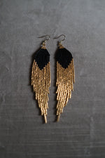 Load image into Gallery viewer, Peak Black &amp; Gold Fringe
